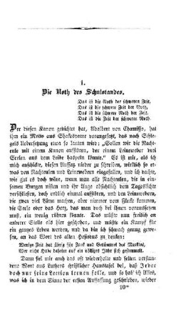 Die Noth des Schulstandes