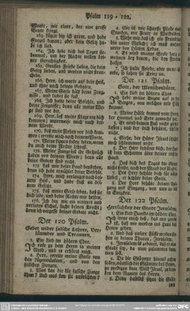 Der 120 Psalm
