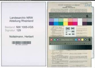 Entnazifizierung Herbert Nottelmann , geb. 02.06.1921 (Kaufmaennischer Angestellter)