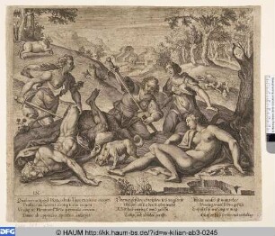 [Allegorie auf totes Wild und toten Jäger; Allegory on dead game and dead hunter]