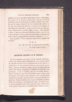Discripcion anatómica de un monstruo