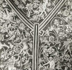 Telc. Schloss. Sgraffitodetail aus der sogenannten scxhatzkammer (1501/1600)