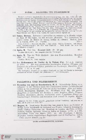 Palästina und Pilgerreisen (Nr. 604 - 624)