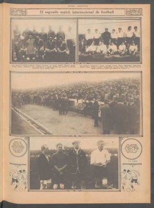 El segundo match internacional de football [Fotografías]