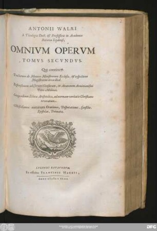T. 2: Qui continet: Tractatum de Munere Ministrorum Ecclesiæ, & inspectione Magistratus circa illud ...