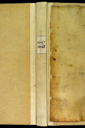 Ratsprotokolle, 1647 Aug. 3. - 1648 Juli 18.