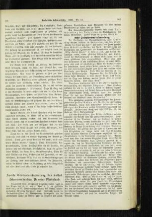 Zweite Generalversammlung des kathol. Lehrerverbandes, Provinz Rheinland
