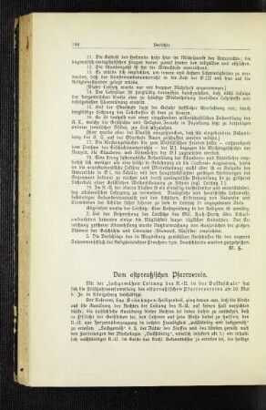 Vom ostpreußischen Pfarrverein