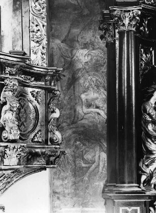 Wandbild : Wandbid, wahrscheinlich neben einem Altar in einer Kirche in der Steiermark