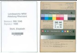 Entnazifizierung Elisabeth Stork , geb. 18.12.1915 (Hebamme)