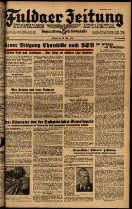 Ausgabe vom Freitag, den 19. Juni 1942.