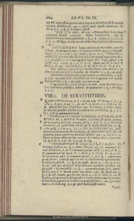 Liber VIII. De Servitutibus