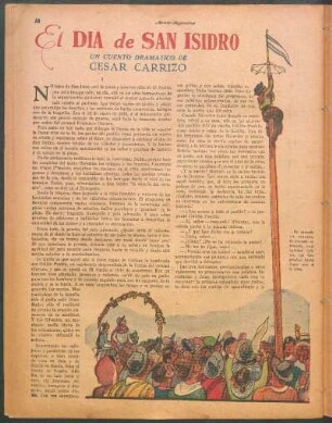 El día de San Isidro : Un cuento dramático de César Carrizo