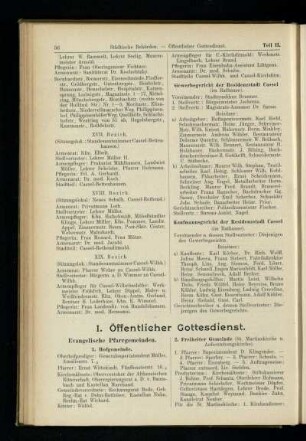 Öffentlicher Gottesdienst