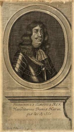 Bildnis von Friedrich III. (1609-1670), König von Dänemark