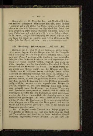 262. Hamburgs Schreckenszeit, 1813 und 1814.