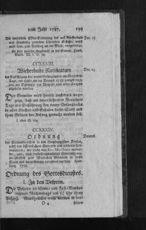 CCXXXIII. Wiederholte Notification