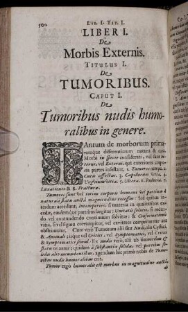 Liber I. De Morbis Externis