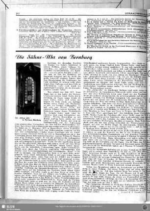 Die Sühne-Uhr von Bernburg