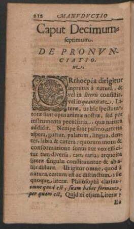 Caput Decimumseptimum. De Pronunciatione.