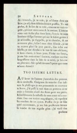 Troisieme Lettre.