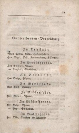 Subscribenten-Verzeichnis