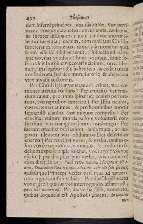 492-497, Per Christi venerandos crines, vos daemones iterum ...