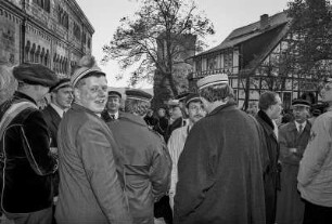 175. Jahrestag des Wartburgfestes der deutschen Burschenschaften, gefeiert auf der Wartburg. Die Wartburg ist eine Burg in Thüringen, über der Stadt Eisenach am nordwestlichen Ende des Thüringer Waldes