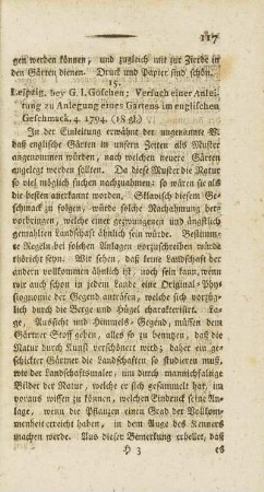 XI. Vermischte Garten- und dahin einschlagende physikalische naturhistorische Nachrichten, ... (Fortsetzung)