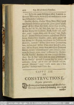 Caput XII. De Constructione.