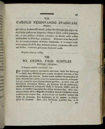 VII. Carolo Ferdinando Suadicani Holsato,