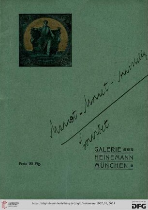 Manet-Monet-Ausstellung : Januar 1907