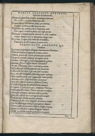 Marcus Claudius Buttetus Patricius Camberiensis