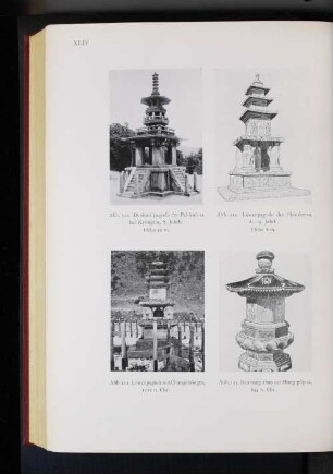 Abb. 110. Denkmalpagode der Pul-kuk-sa beo Kyongtju, 7. Jahrh. Höhe 10 m.