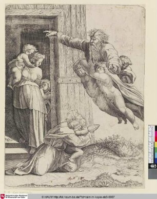 [Dieu ordonnant à Noé de bâtir l'arche; God Appearing to Noah; Gottvater erscheint Noah]