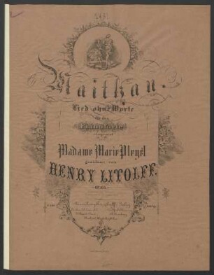 Maithau : Lied ohne Worte für das Pianoforte ; op. 105