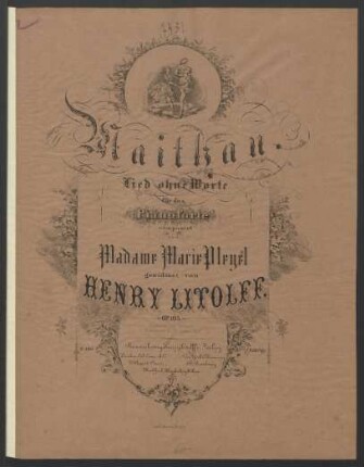 Maithau : Lied ohne Worte für das Pianoforte ; op. 105