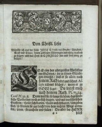 Dem Christl. Leser [Vorrede]