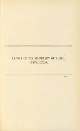 Report of the Secretary of Public Instruction
