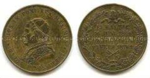 Medaille auf den Tod Papst Pius IX.