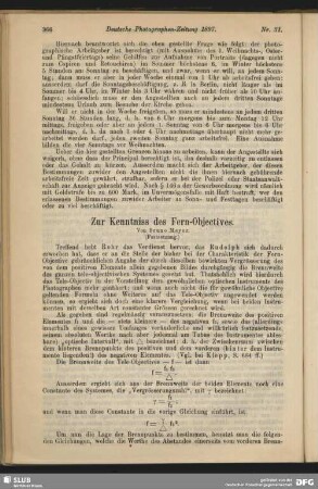 Zur Kenntniss des Fern-Objectives