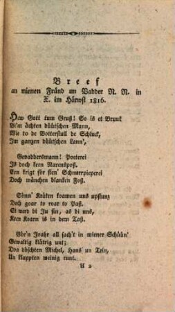 Plattdeutsche Gedichte, 1