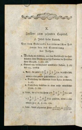 552-576, X Zusätze zum zehnten Capitel.
