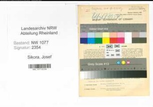Entnazifizierung Josef Sikora , geb. 19.03.1892 (Polizist)