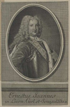 Bildnis des Ernestus Joannes, Herzog von Kurland