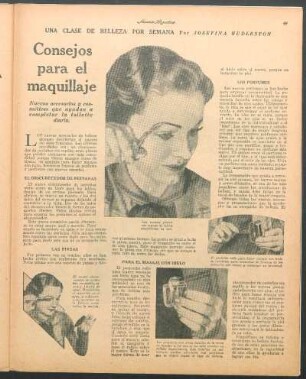 Consejos para el maquillaje : Una clase de belleza por semana