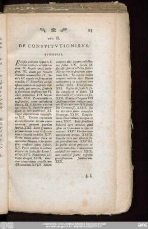 Tit. II. De Constitutionibus.