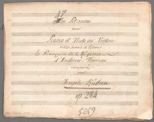 Potpourris, Flöte (Violine), Klavier, op. 284, HenK 284. - BSB Mus.Schott.Ha 5197-2
