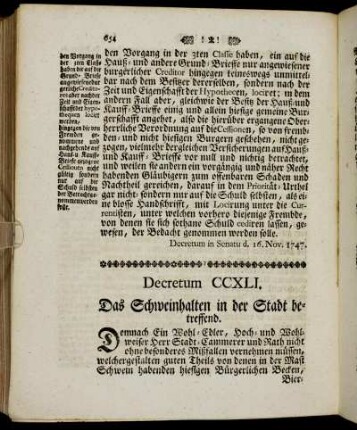 Decretum CCXLI. - Decretum CCXLIV.