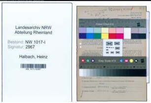 Entnazifizierung Heinz Halbach , geb. 01.07.1921 (Referendar)